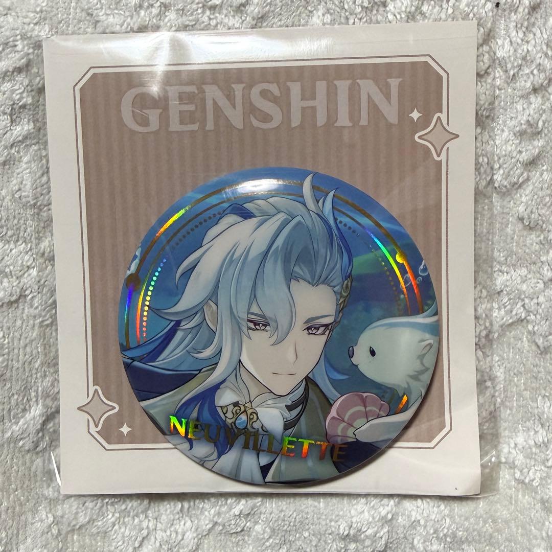 原神公式 ヌヴィレット BIG缶バッジ - メルカリ