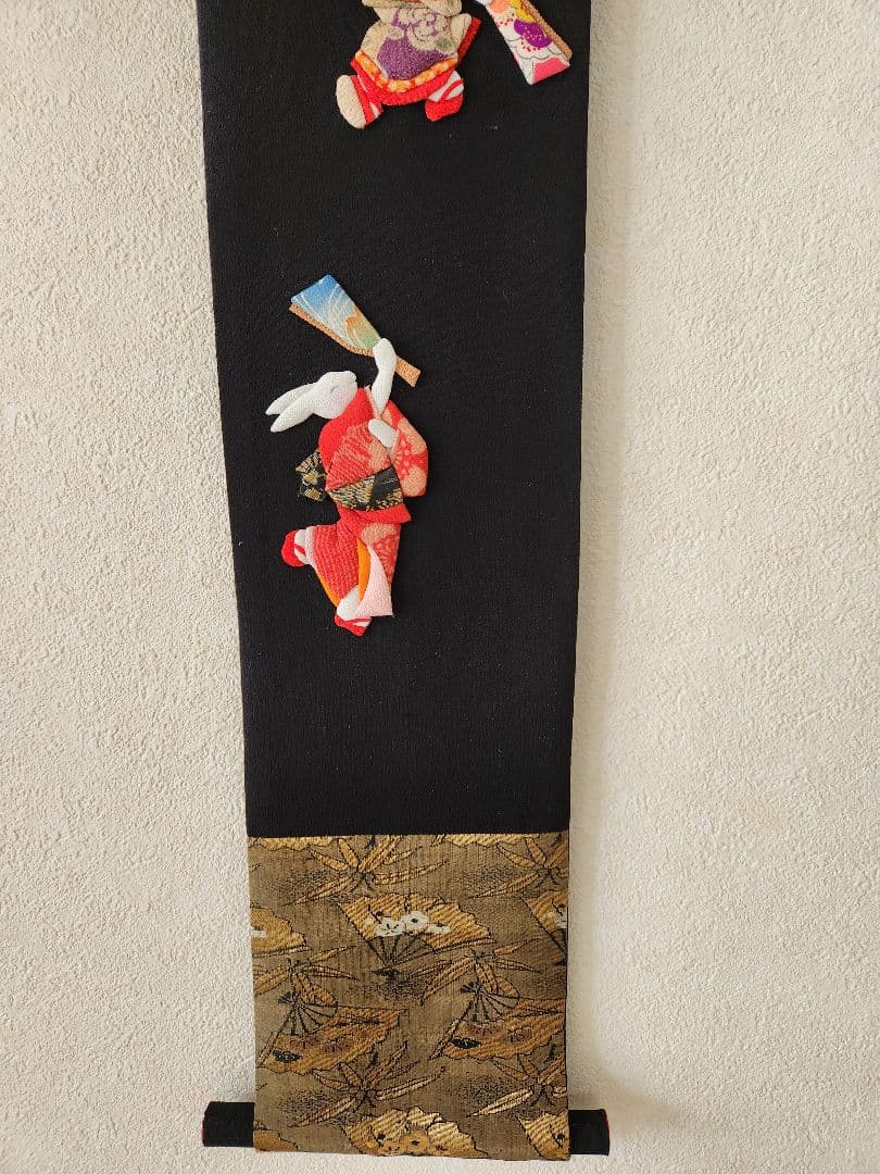 古布 押絵 縮緬細工 ハンドメイド お正月遊び兎 - メルカリ
