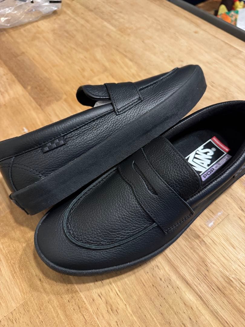 新品VANS スケートローファー　BLACK 25.5cm