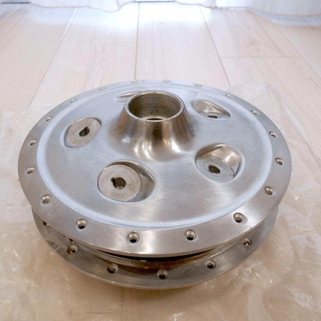 廃盤希少 未使用 SR400 ドラムブレーキ用フロントハブ プレートセット