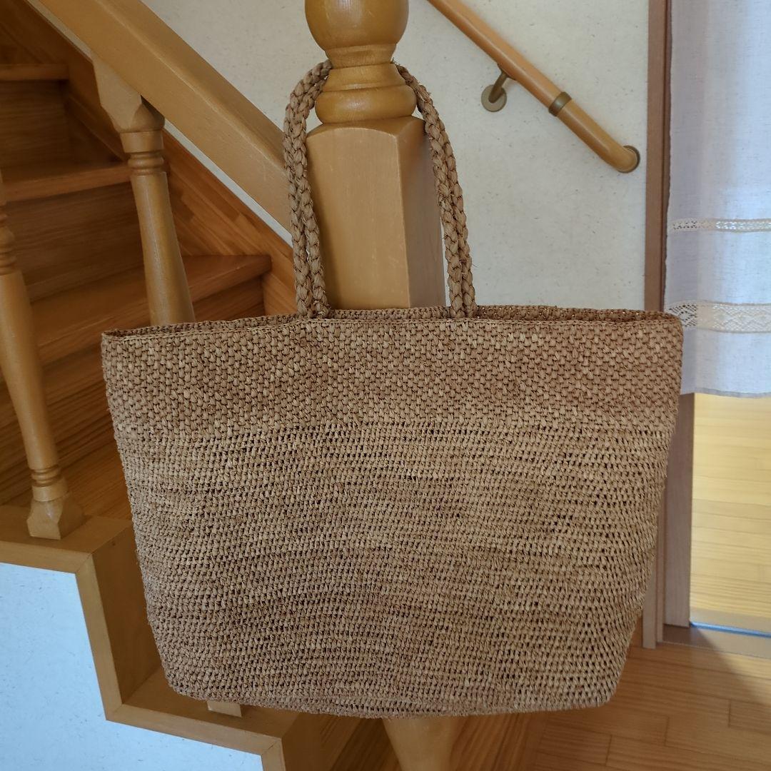 北欧暮らしの道具店カゴバッグ 在庫限り取り扱い終了】「たっぷり荷物もすっぽり可愛く」よくばりかご