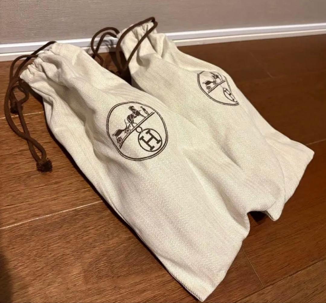 エルメス HERMES エジェリ サンダル ラバー 黒 サイズ38 24.5cm