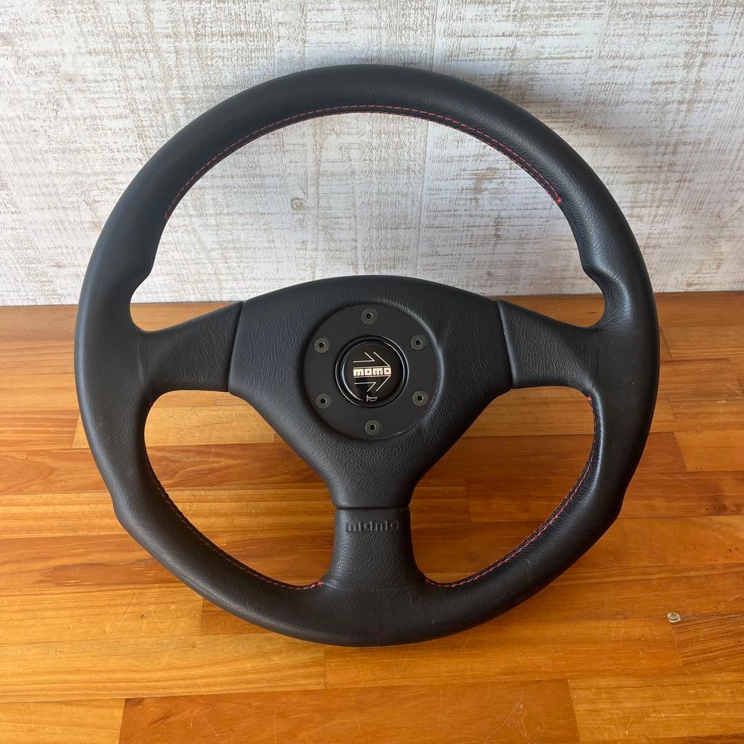 中古品】MOMO ステアリング スピード3 ランエボ 当時物 希少品 旧車