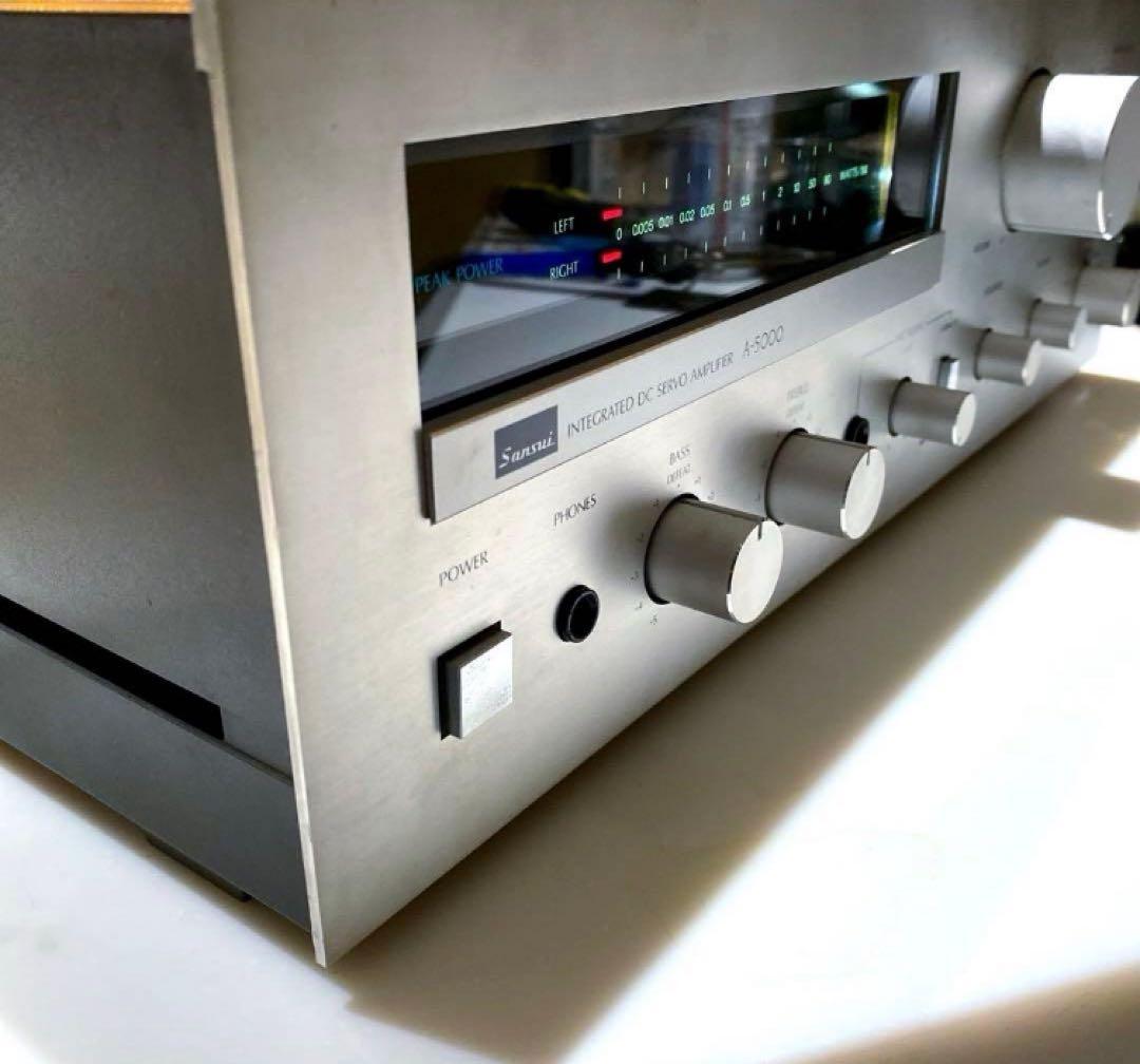 Sansui プリメインアンプ A-5000 サンスイ 動作品 パワーメーター