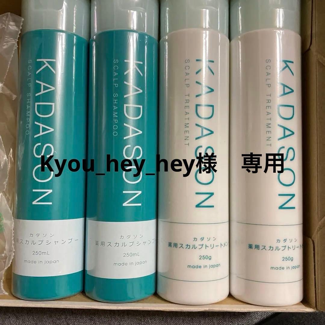 シャンプー Kyou_hey_hey KADASON KADASON（カダソン）スカルプシャンプー&トリートメント【定期コース