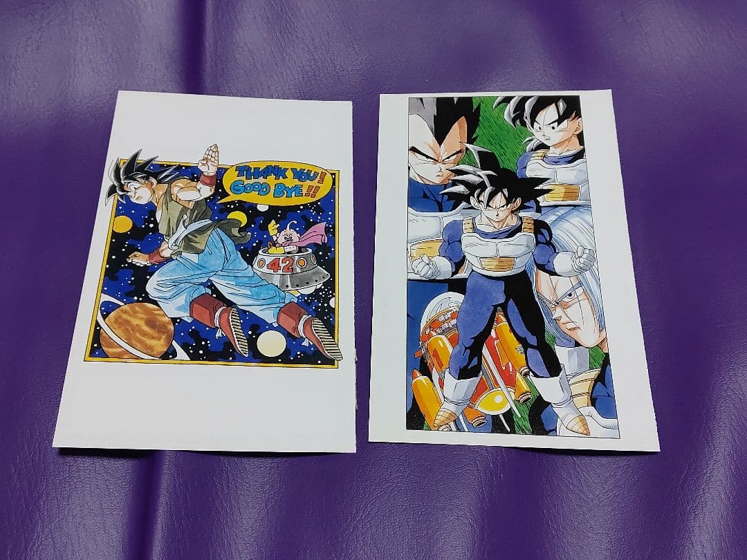 ドラゴンボール ポストカード イラストカード 2枚セット 孫悟空