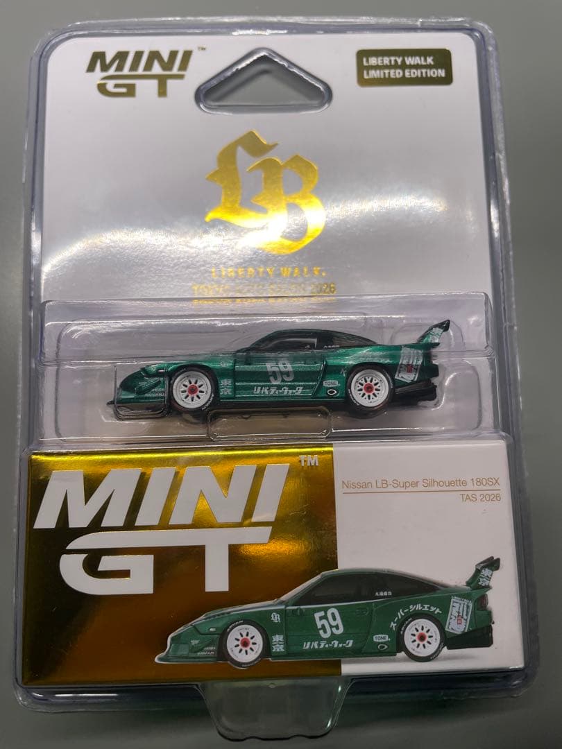 【 東京オートサロン 限定 】MINIGT LBWK Nissan 180SX MINI GT 1/64 (ダイキャスト製) Nissan LB-Super Silhouette 180SX