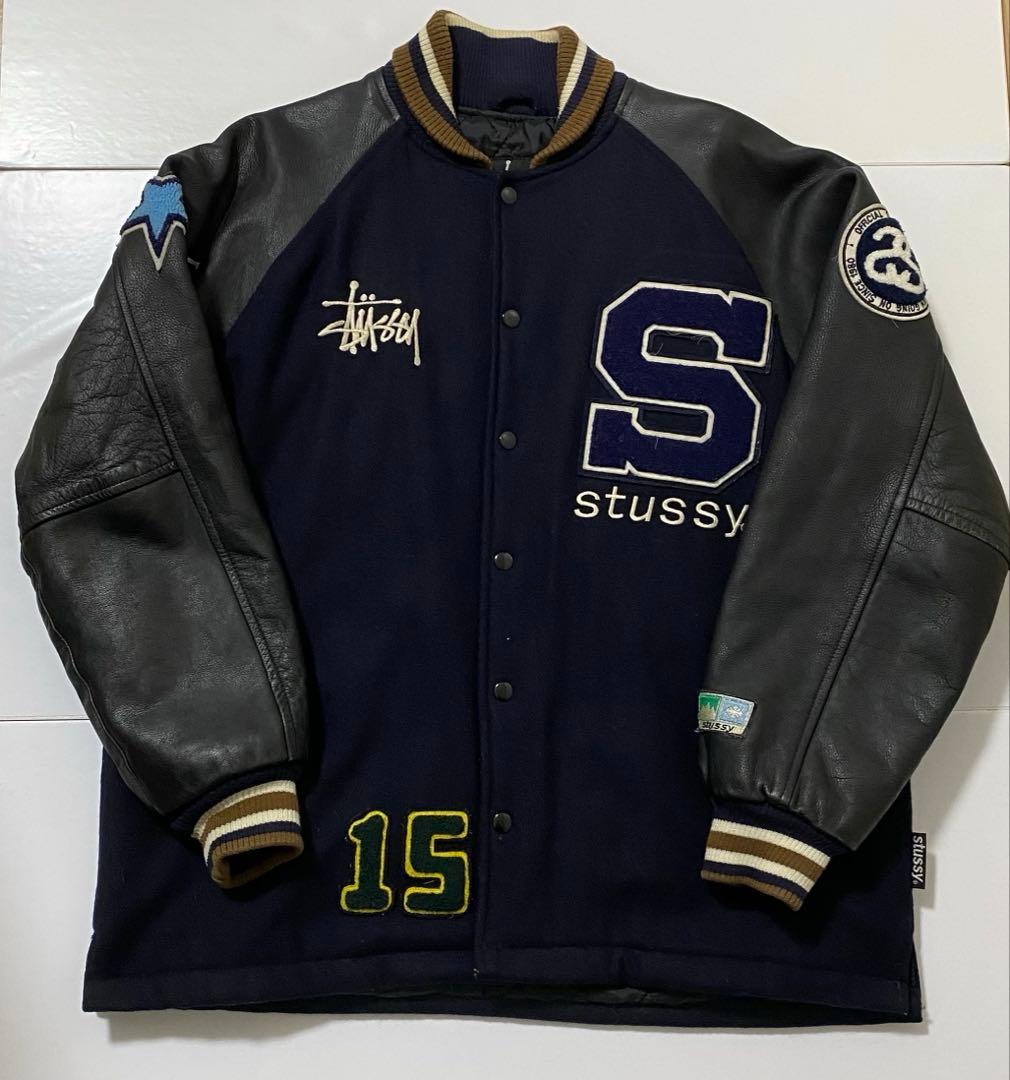 STUSSY OLD STUSSY 15周年 スタジャン - メルカリ