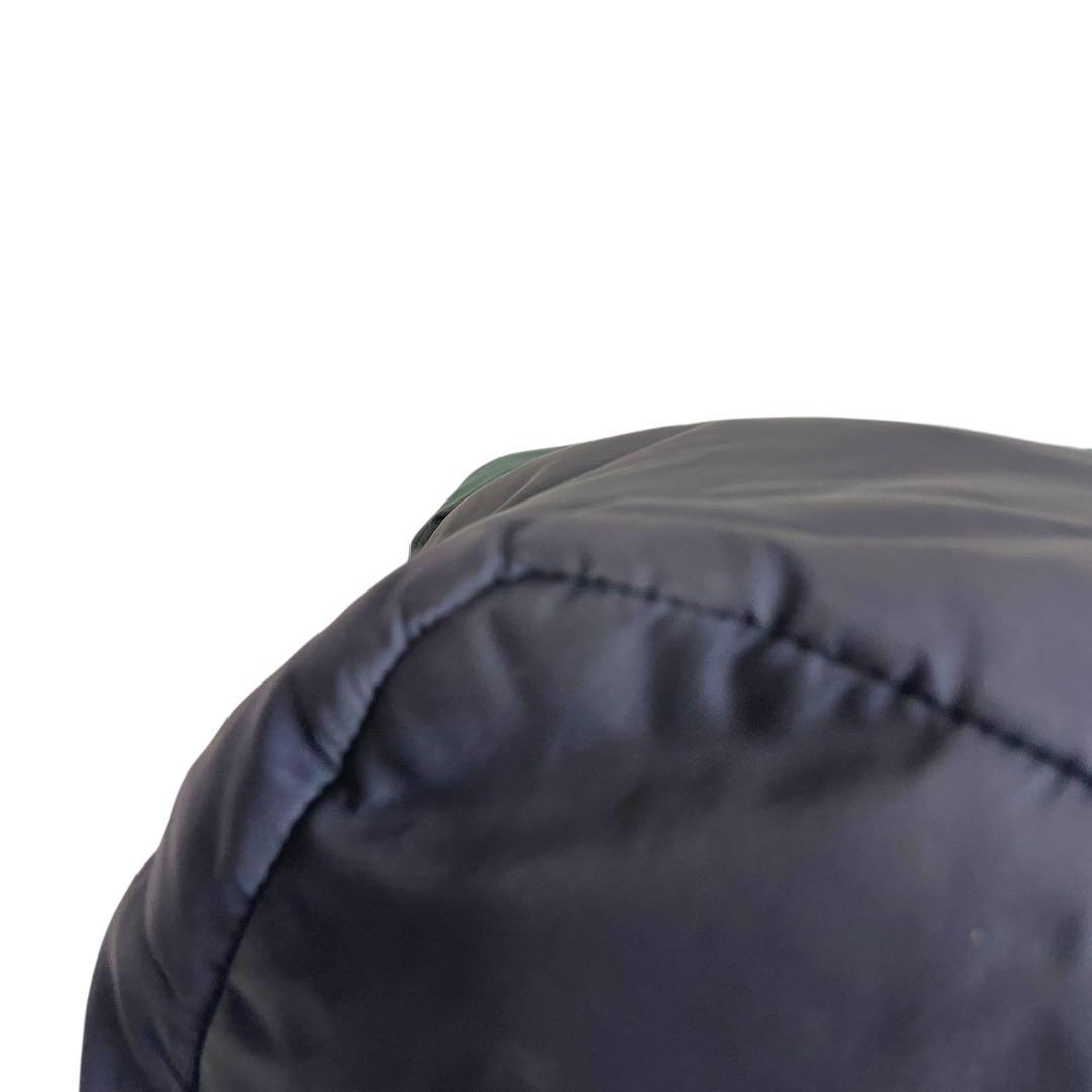 人気】プラダ リバーシブル トートバッグ ナイロン ネイビー グリーン