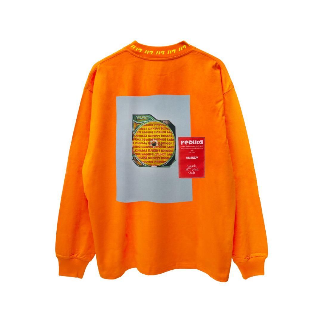 Vaundy replica オレンジ M ロングスリーブTシャツ - メルカリ