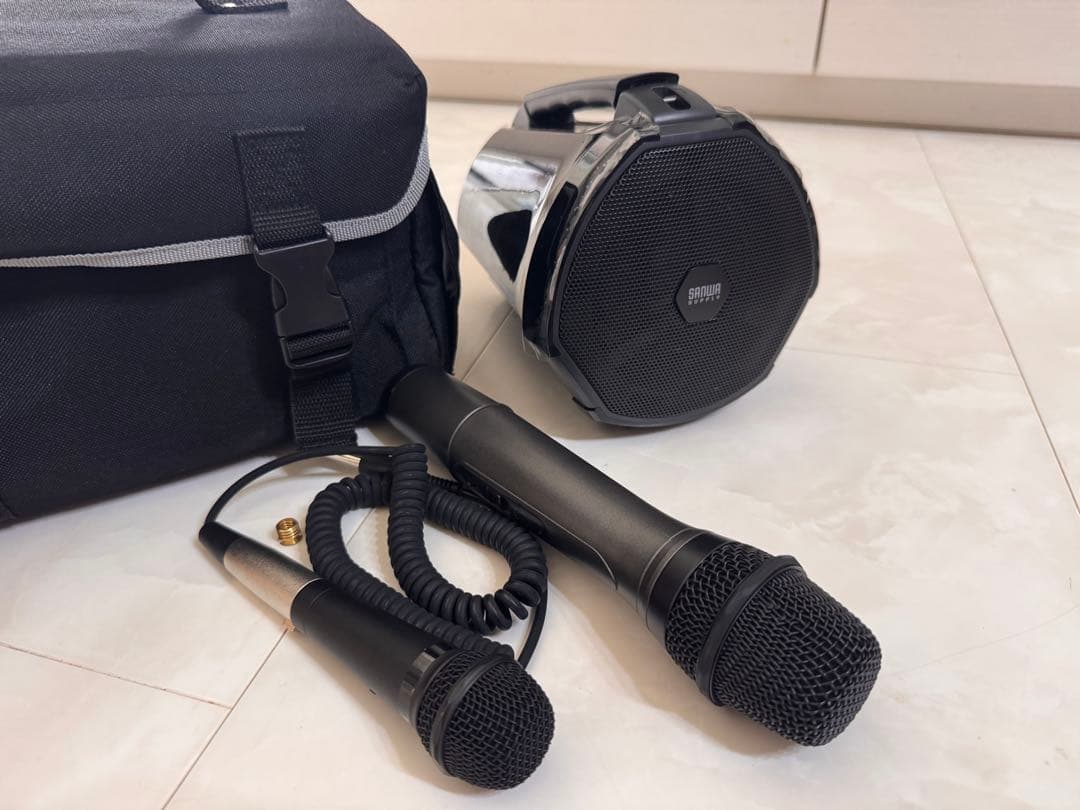 サンワサプライ ワイヤレスマイク付き拡声器スピーカー MM-SPAMP3 希少 MM-SPAMP3【ワイヤレスマイク付き拡声器スピーカー】会議や講義