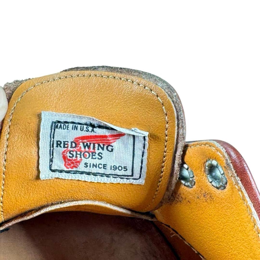 ☆レア☆プリント羽タグ☆オックスフォード☆8104☆モックトゥ☆レッド