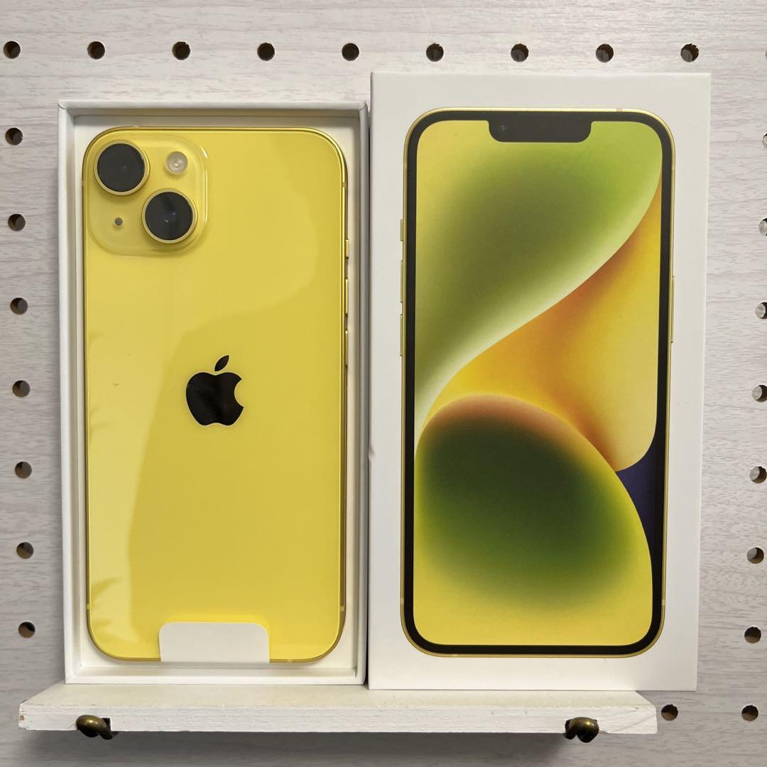 未使用】iPhone 14 SIMフリー 128GB イエロー 黄色 開封のみ - メルカリ