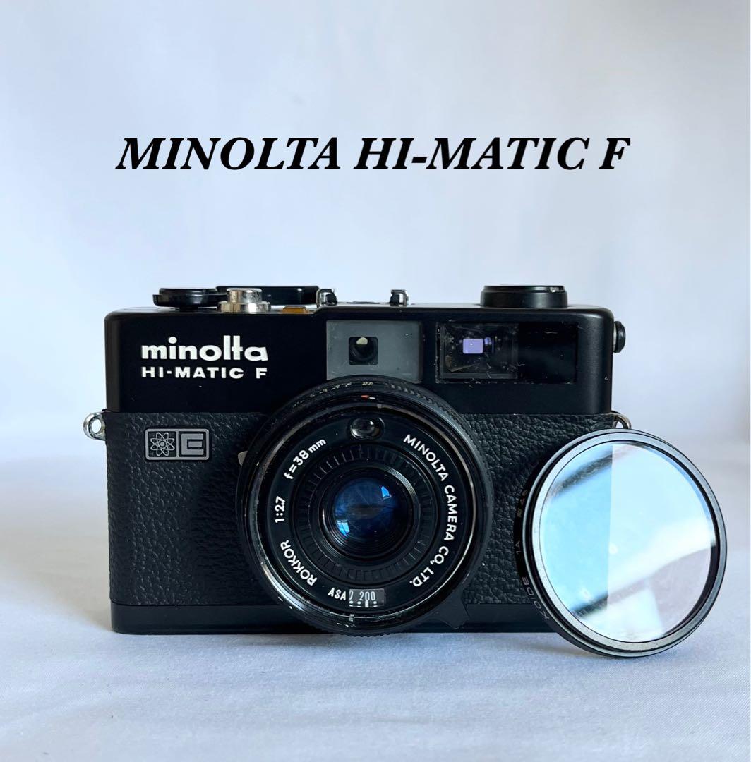 【完動品】MINOLTA HI-MATIC F ブラック フィルムカメラ Minolta Hi-Matic F — Aperture Preview