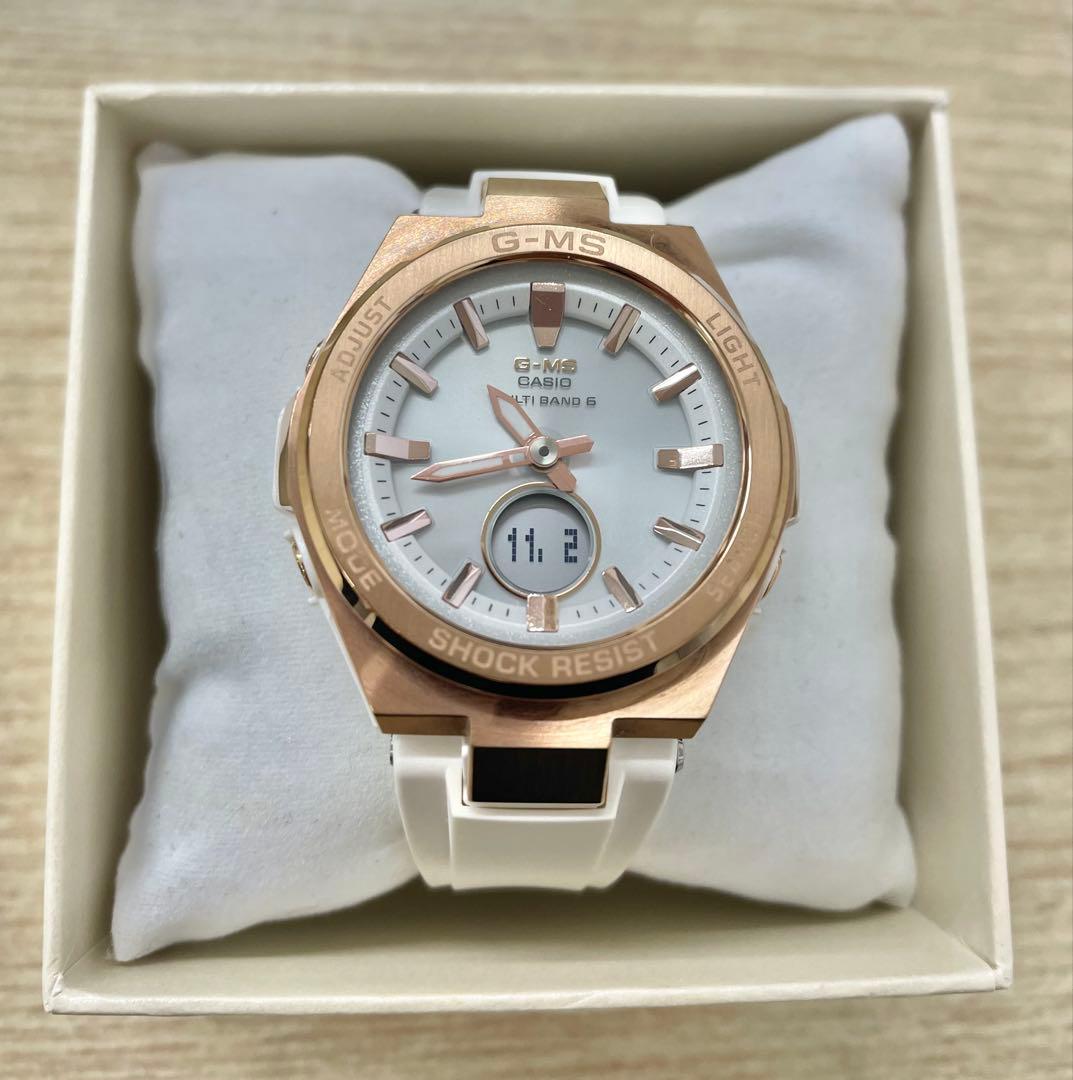 【美品】CASIO BABY-G電波ソーラー MSG-W200G-7AJF BABY-G ベビーG MSG-W200-7AJF カシオ CASIO G-MS ジーミス 電波