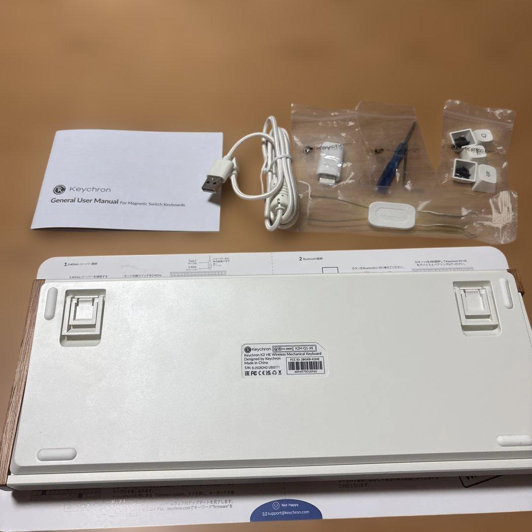 keychron K2 HE ホワイト 日本語配列キーボード - メルカリ