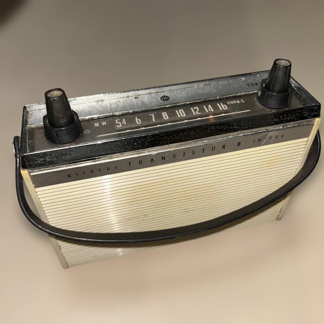昭和レトロ 日立 トランジスタ ラジオ TM-808 - メルカリ
