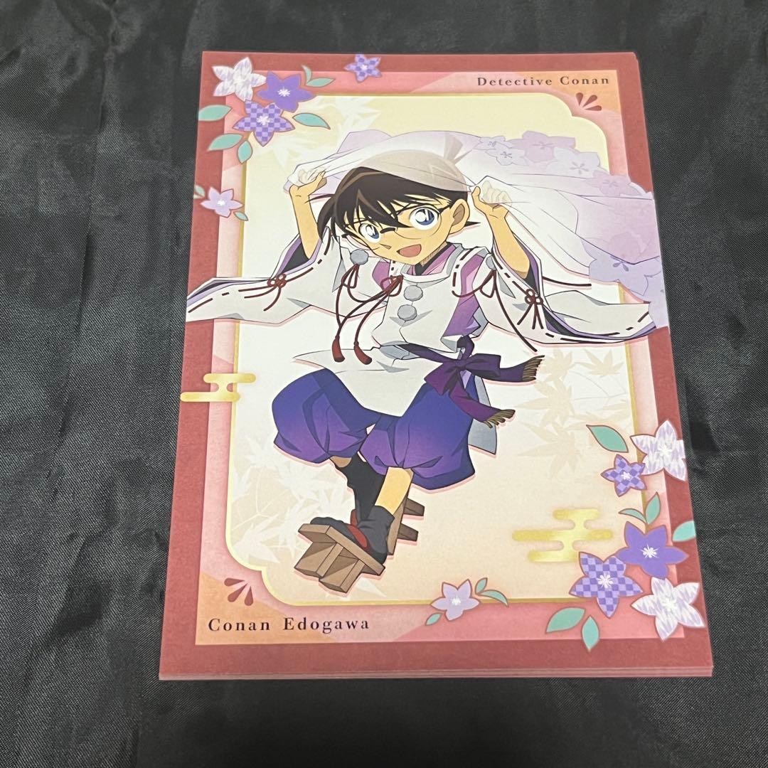 名探偵コナン 秋の華和装 クラックス 江戸川コナン スパークル缶バッジ