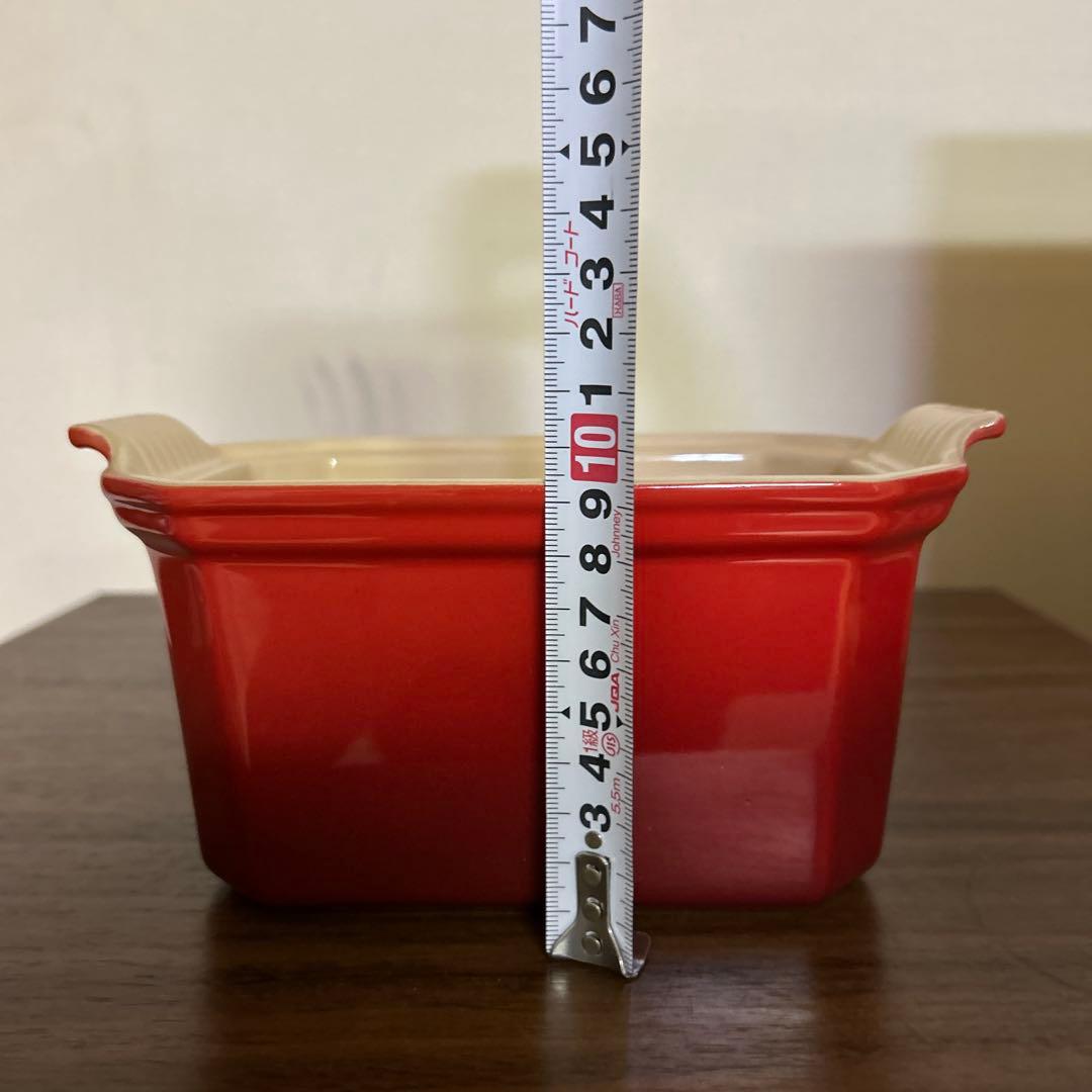 廃盤品！未使用品！ル・クルーゼ　テリーヌ with プレス　0.8ℓ 人気レッド