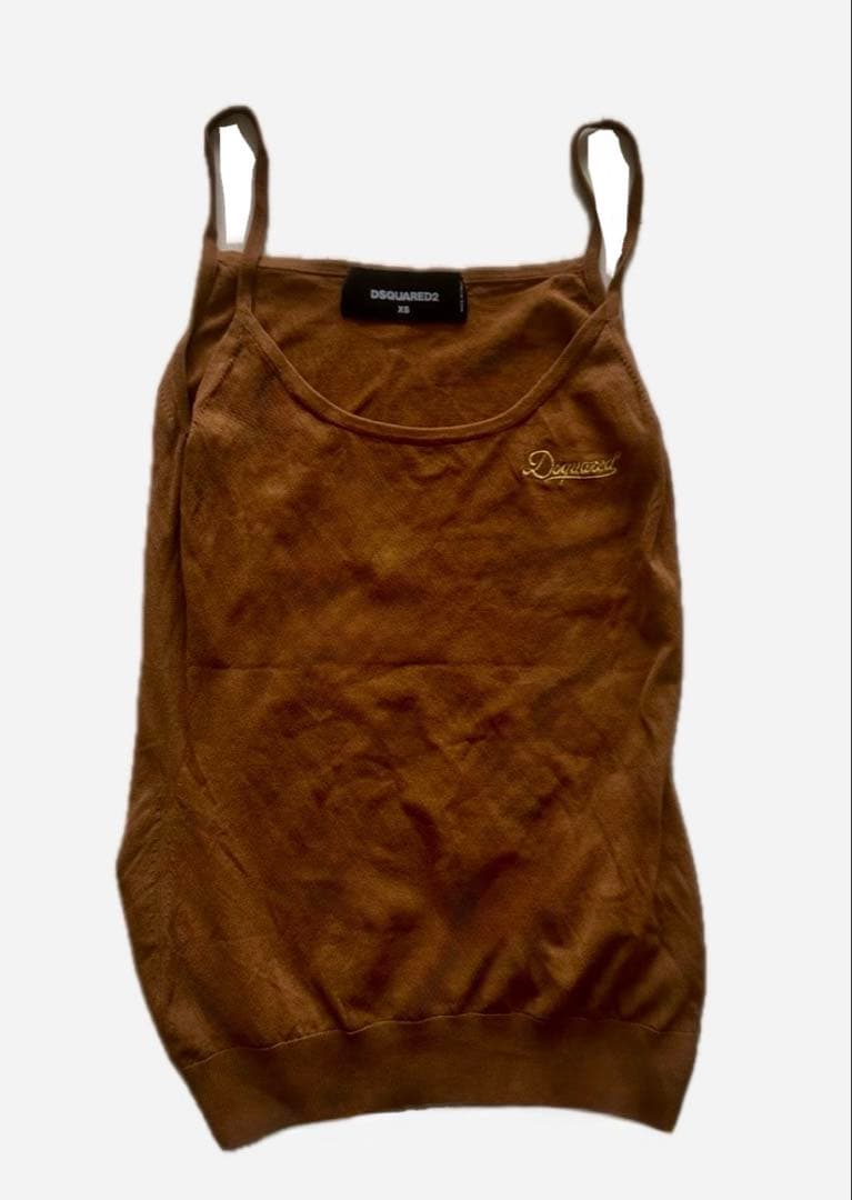 美品 ディースクエアード キャミソール XS〜S タンクトップ トップス シャツ 美品 ディースクエアード キャミソール XS〜S タンクトップ トップス