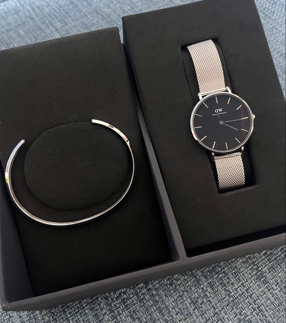 新品未使用⭐︎Daniel Wellington時計セット⭐︎シルバー&ブラック Bound Black Crocodile Silver