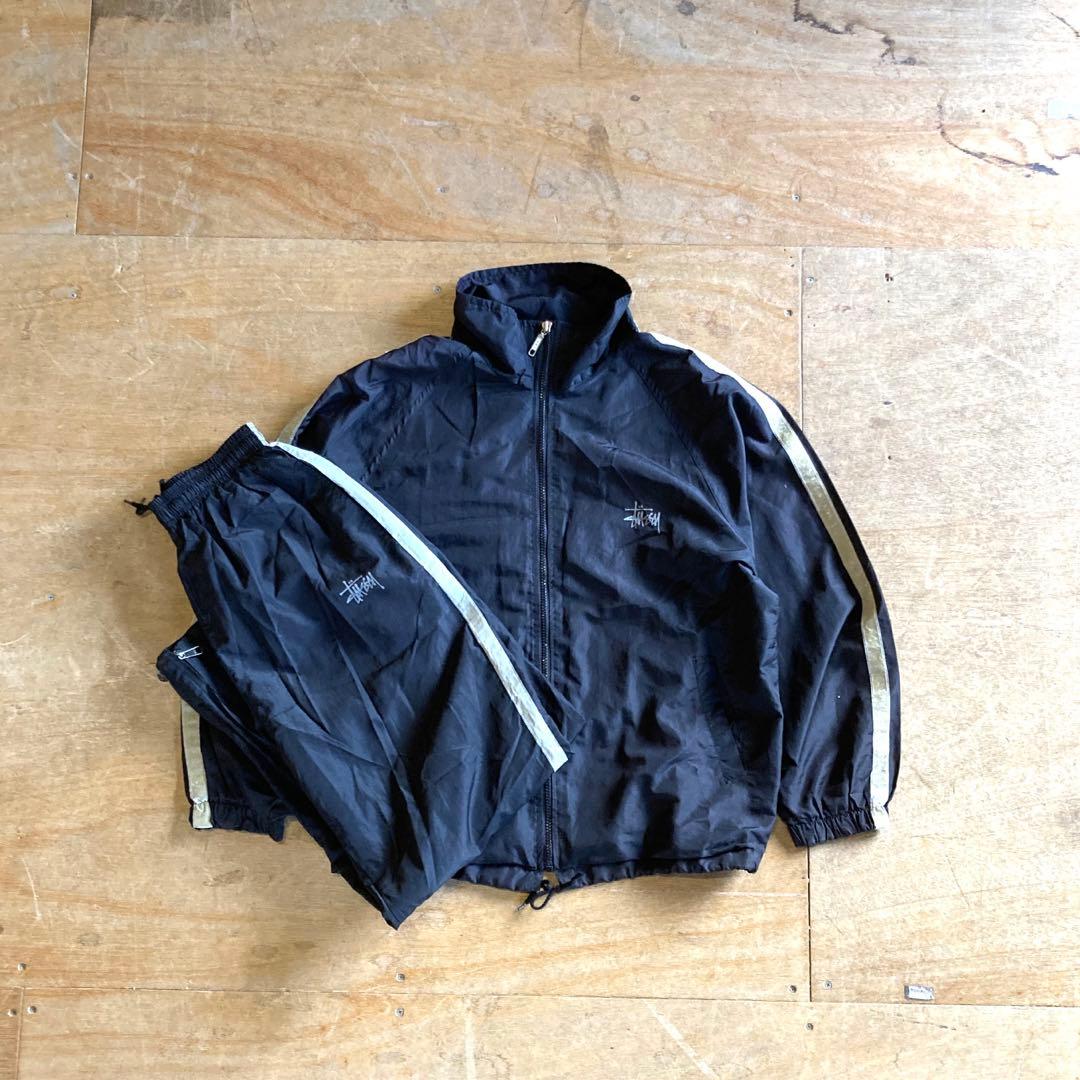 old stussy 90s 00s ナイロン セットアップ オールドスケート - メルカリ