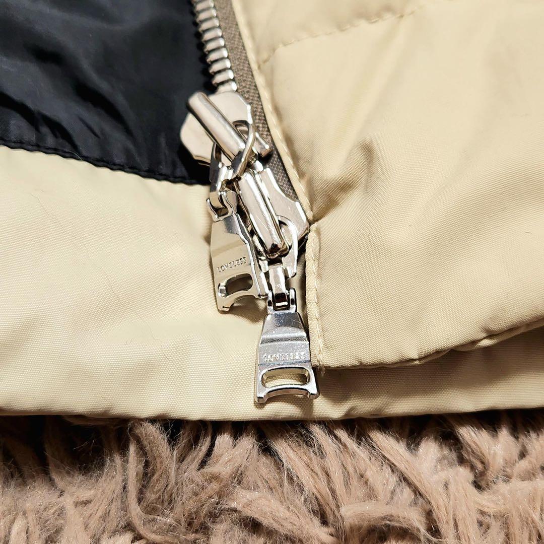 LOVELESS ラブレス ダウンジャケット ライダース M キルティング ロゴ