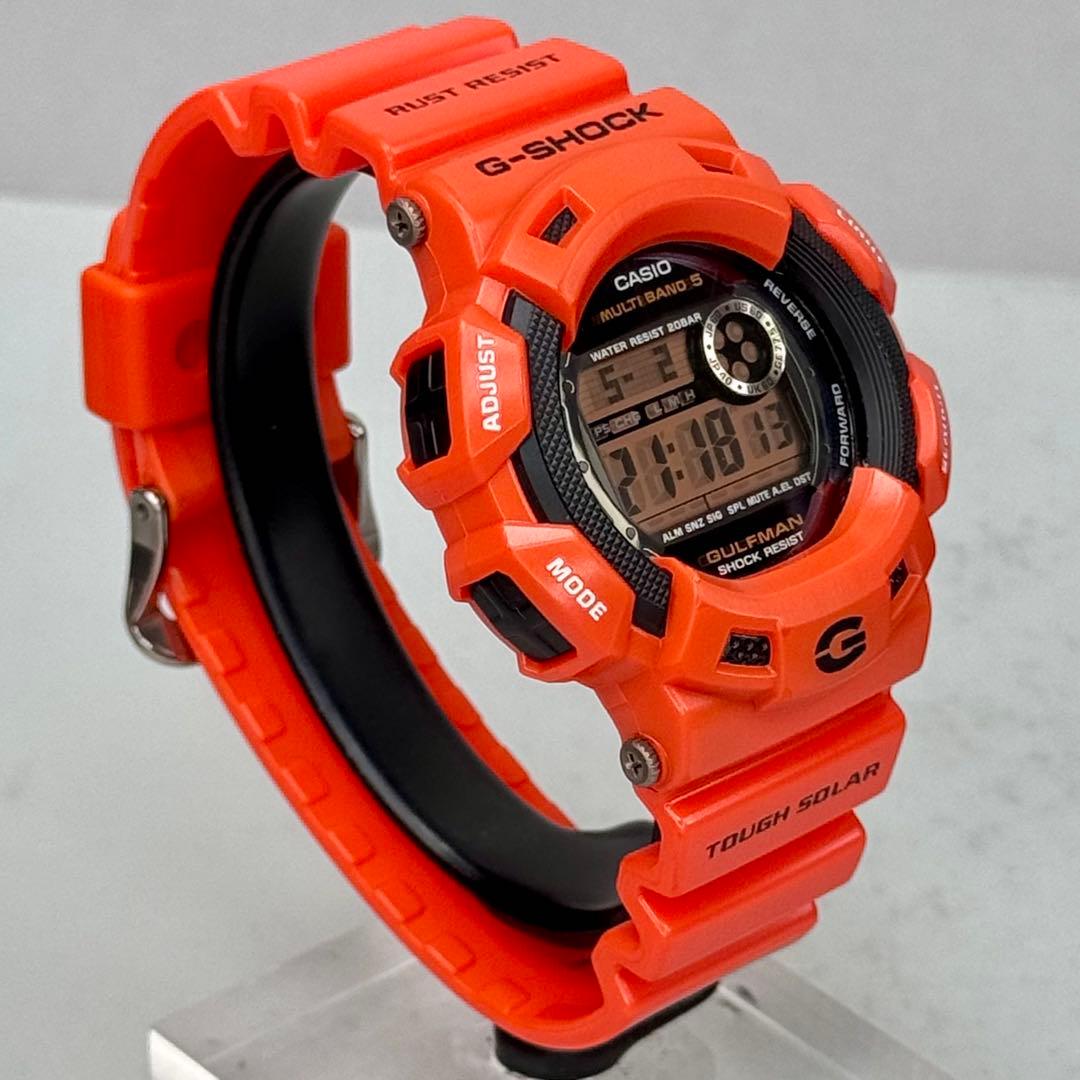 極美品 G-SHOCK GW-9100R 電波ソーラー レスキューオレンジ 限定