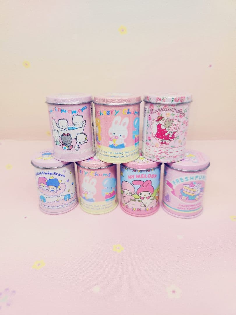ミニ缶入りシール マイメロ Sanrio キキララ マロンクリーム マイ