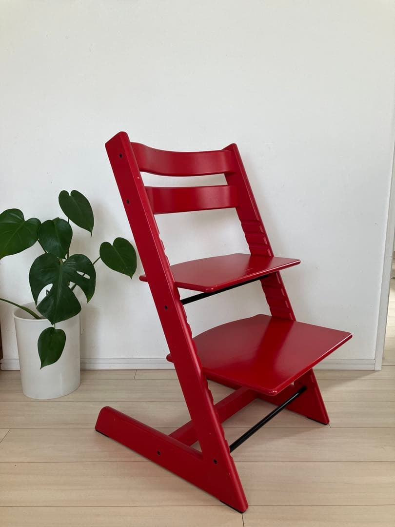((たのメル便)) STOKKE ストッケ トリップトラップ　レッド たのメル便)) STOKKE ストッケ トリップトラップ レッド - メルカリ
