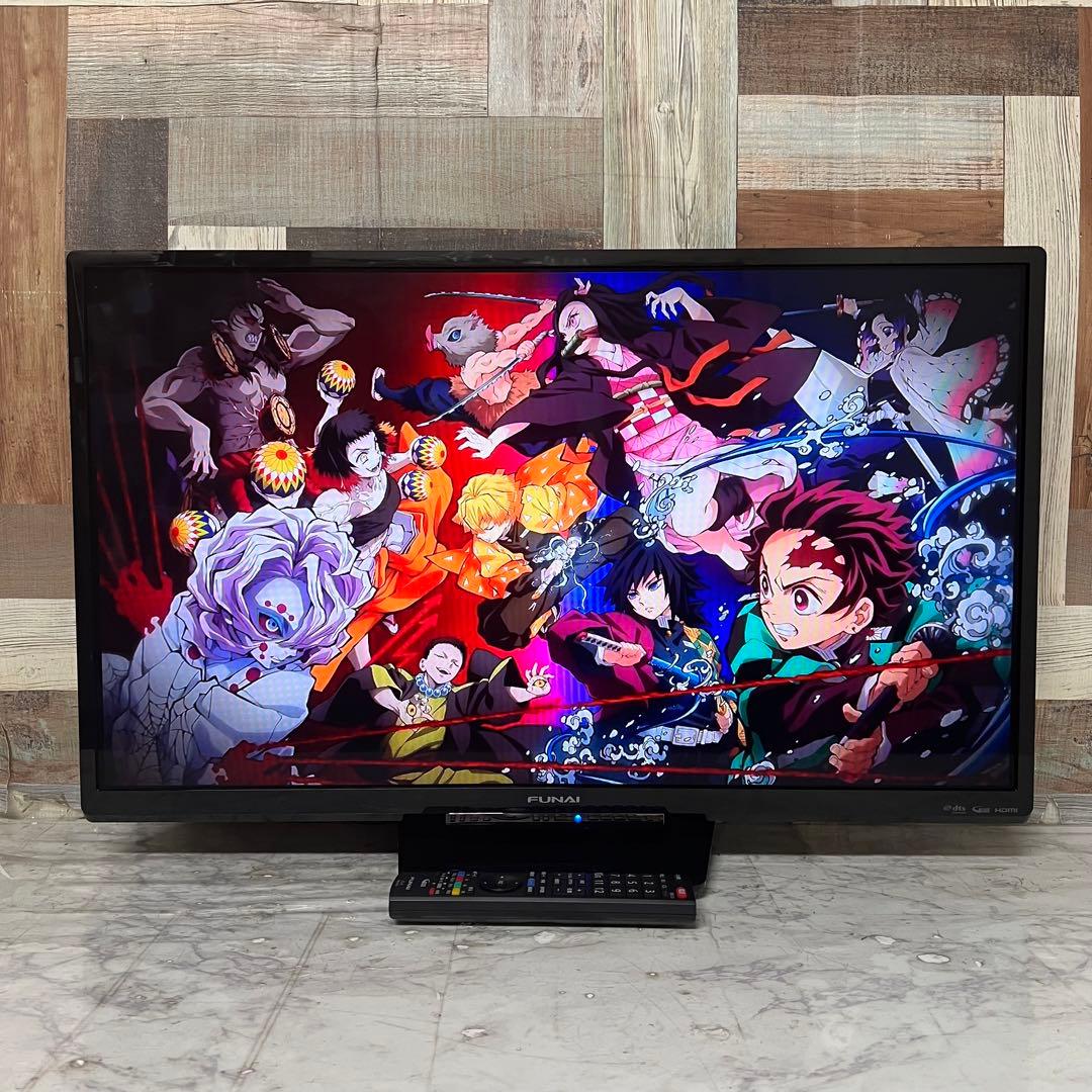 junzoさん専用直接受渡フナイ32V型液晶テレビ録画機能付。見ながら録画も可能