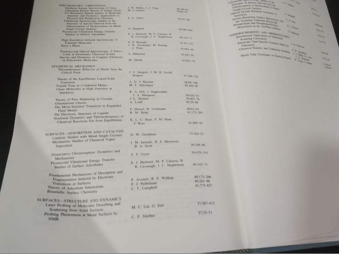 ANNU REV PHYS CHEM v41 1990 物理化学年次学術雑誌