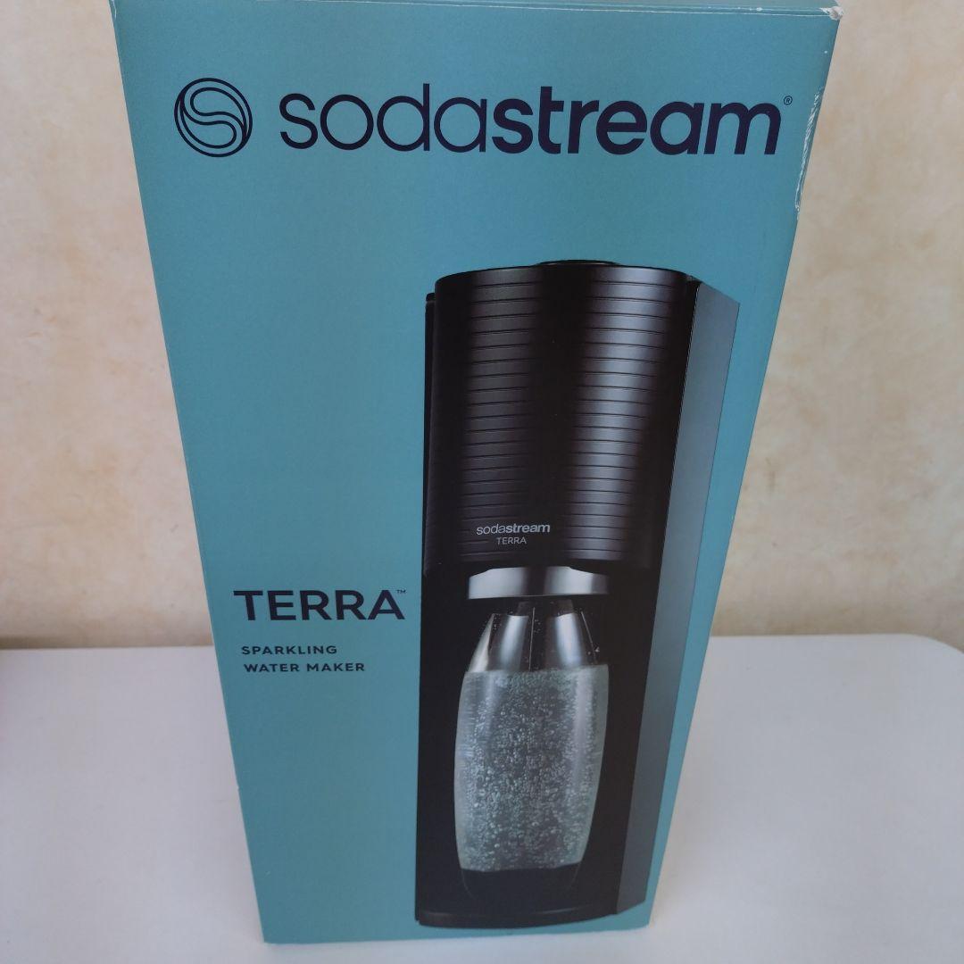 新品sodastream TERRAソーダストリーム　テラ 炭酸水メーカー黒 ソーダストリーム SodaStream / TERRA (テラ) スターターキット