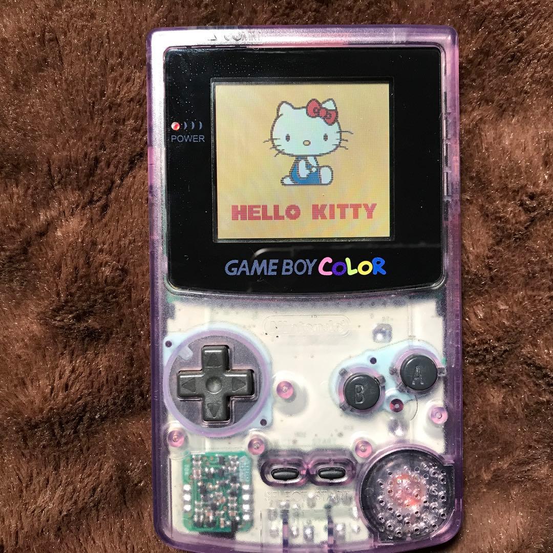 任天堂ゲームボーイカラークリアーパープル 新品スクリーンレンズ 新品偏光板交換 Amazon.co.jp: 【整備済み品】 任天堂 Nintendo ゲームボーイ カラー