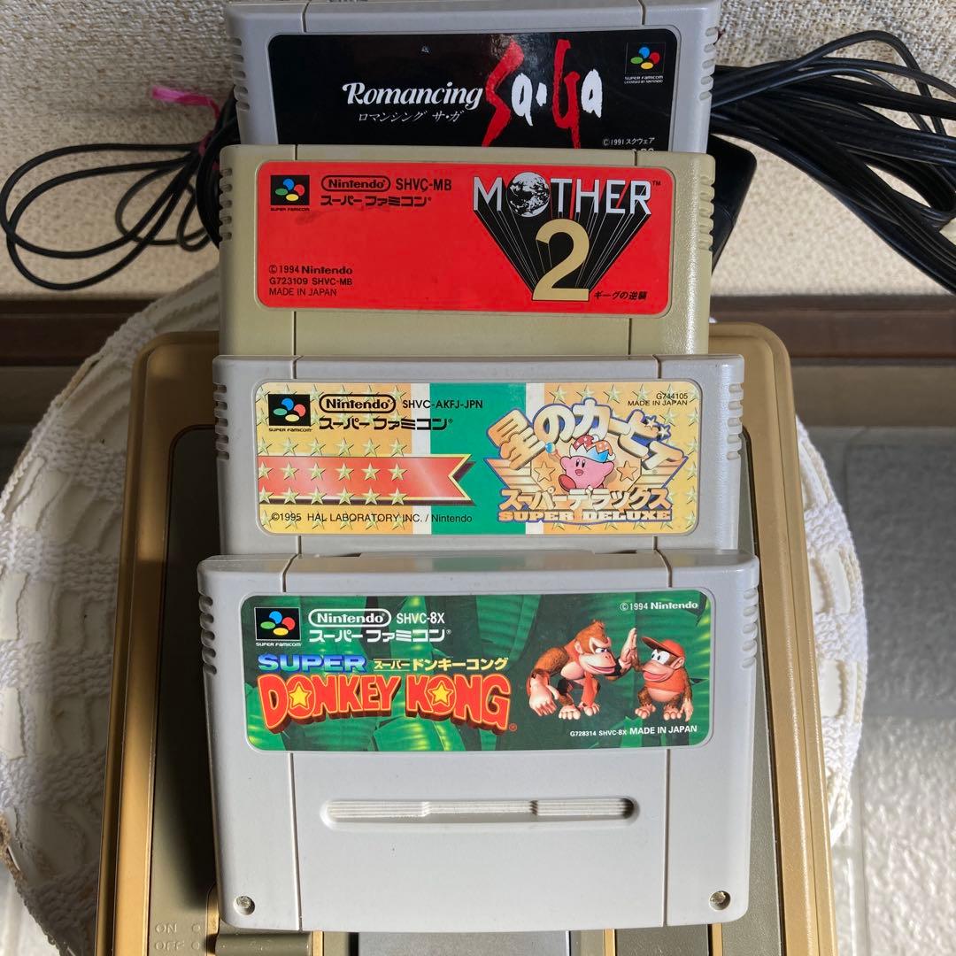 任天堂 スーパーファミコン+ソフト4本 - メルカリ