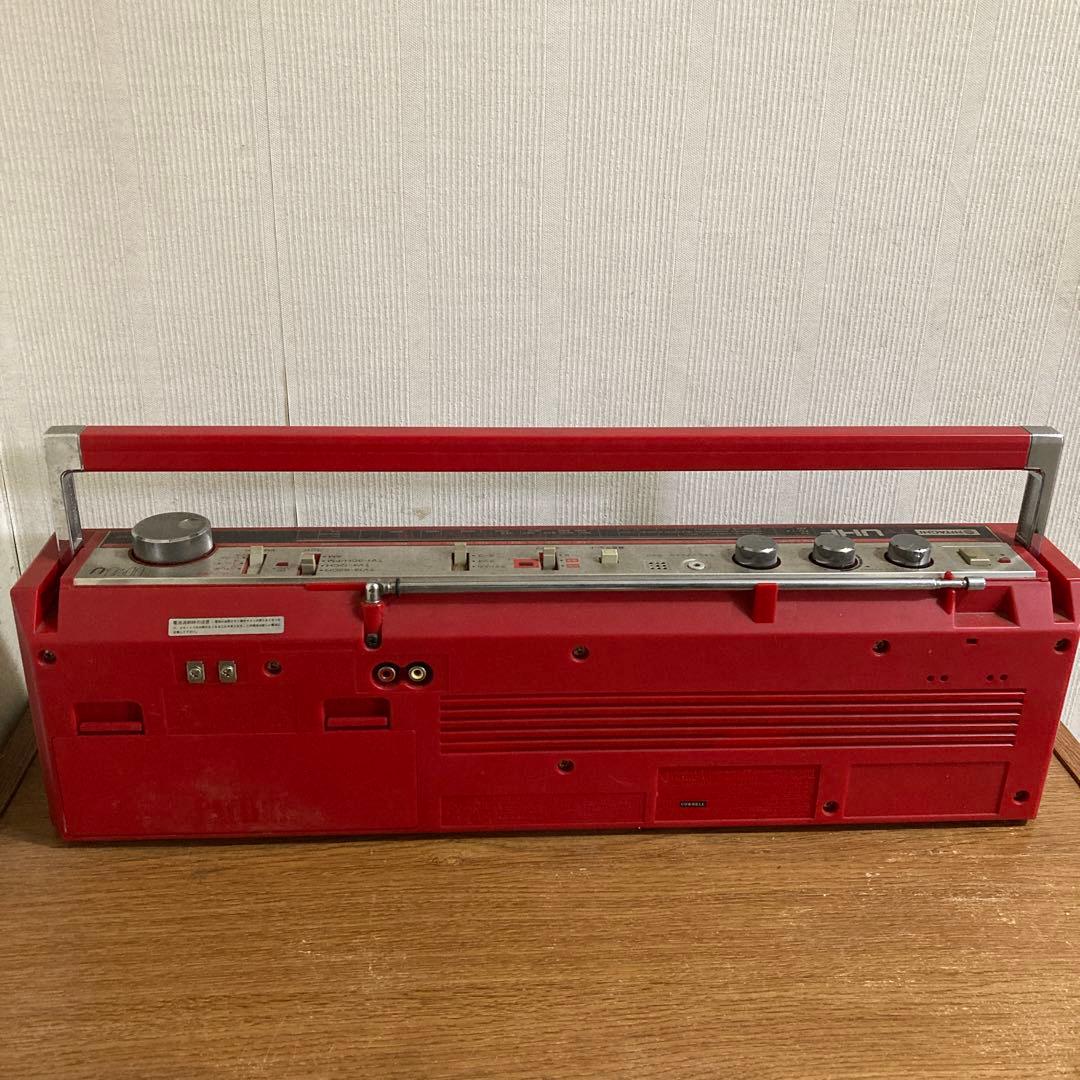 ジャンク品 ダブルラジカセ 赤 HITACHI TV UHF - メルカリ