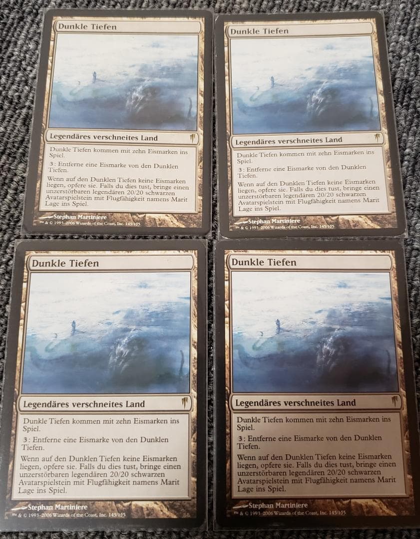 MTG 暗黒の深部 ドイツ語 4枚セット 暗黒の深部/Dark Depths《日本語》【2XM】