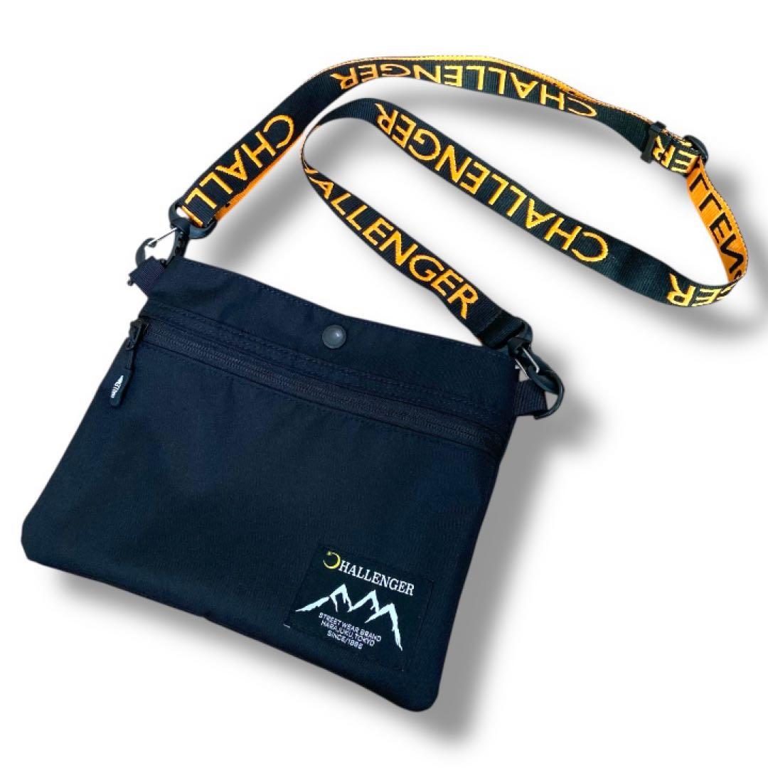 長瀬智也着用・美品】CHALLENGER サコッシュ 黒 ショルダーバッグ