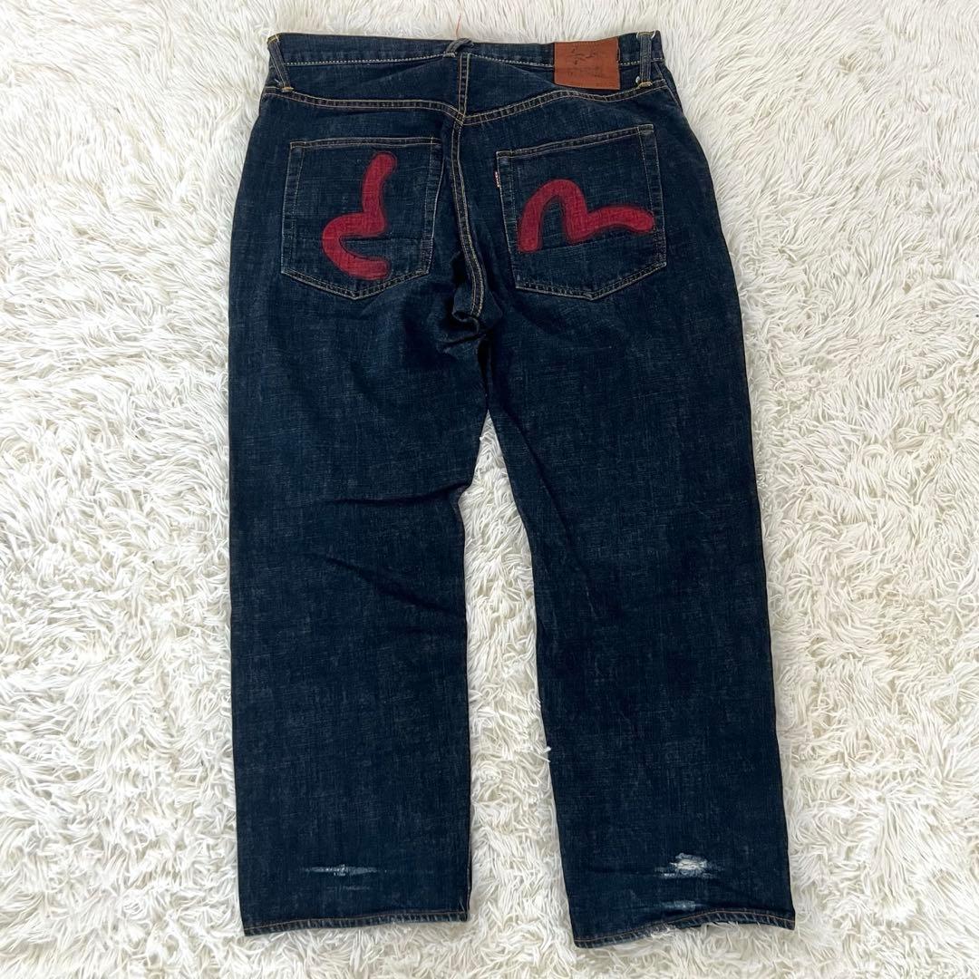 EVISU 3001 No2 虎耳 W34 デニムパンツ エヴィス 赤耳 カモメ - メルカリ