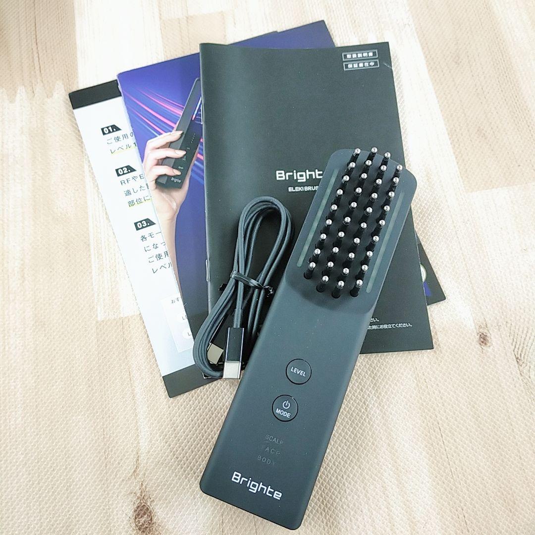 最新モデル〇新品同様 Brighte ブライト エレキブラシ プラス Brighte（ブライト） エレキブラシ プラス ブラシ型 美顔器 頭皮ケア
