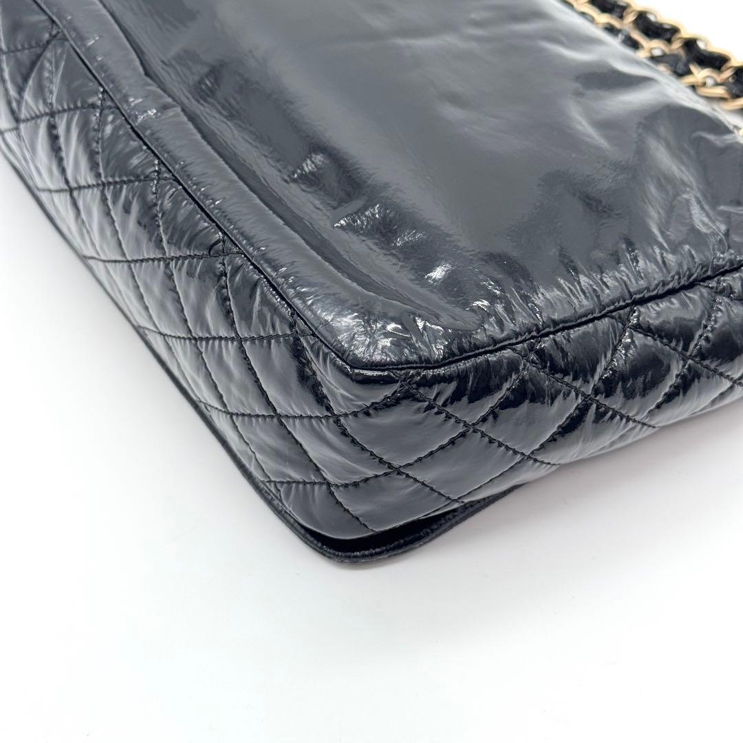 極美品 シャネル デカココ チェーン ショルダーバッグ フラップ