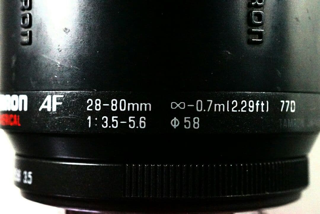中大　ペンタックス用　タムロン　ズームレンズ　28-80mm f3.5-5.6