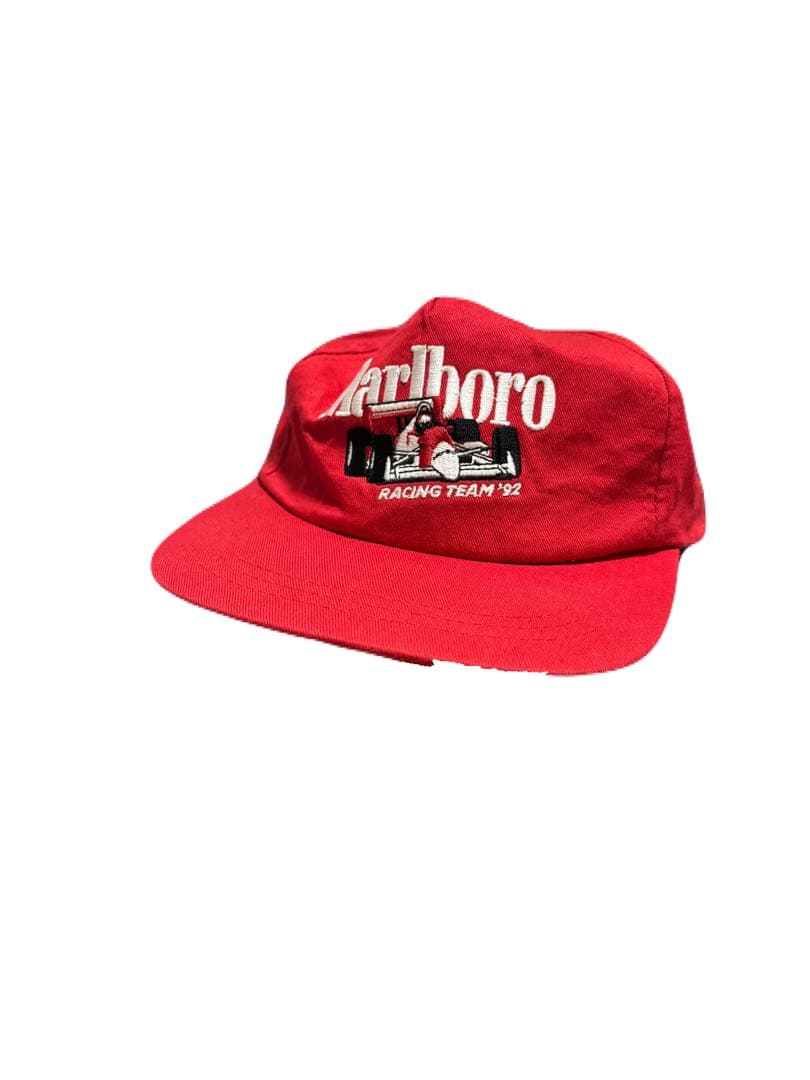 ぱ*や様 90s〜 Marlboro cap マルボロ　キャップ　帽子 90s Marlboro cap マルボロ キャップ 帽子 企業ロゴ - メルカリ