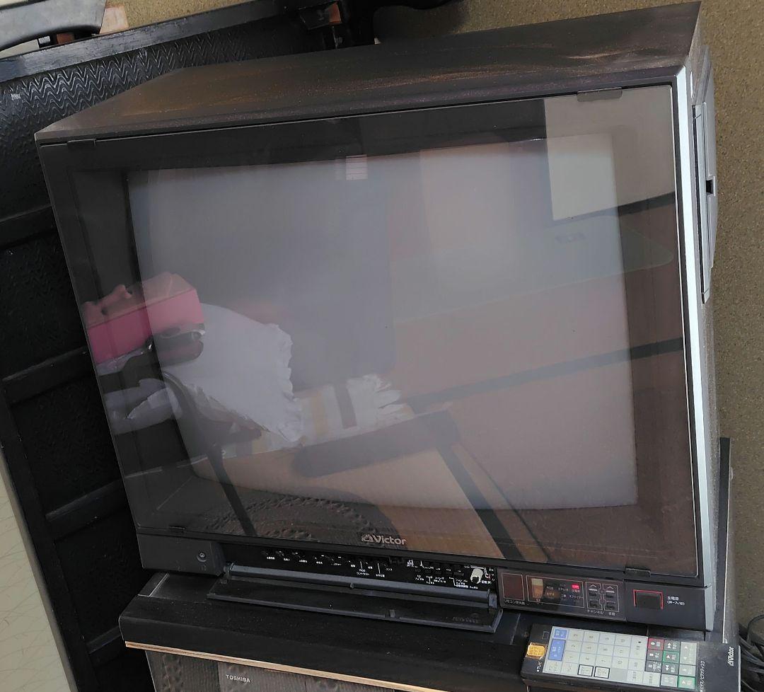 ビクターブラウン管テレビ 86年製 通電確認済AV240D - メルカリ