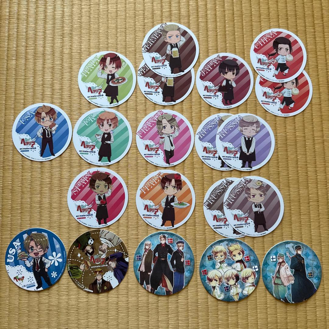 ヘタリア コースター まとめ売り 20枚 - メルカリ