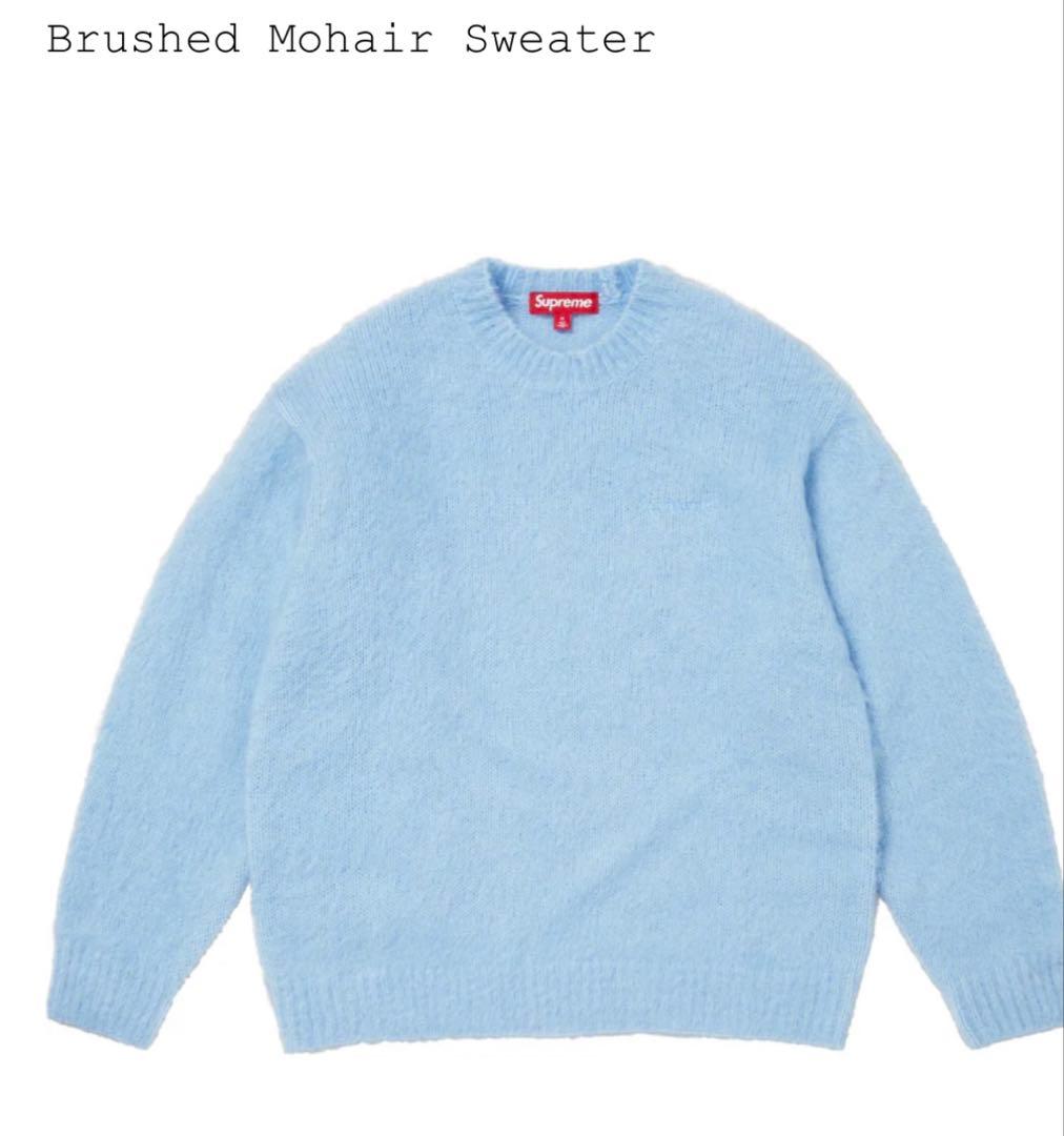 Supreme Brushed Mohair Sweater ライトブルー M - メルカリ