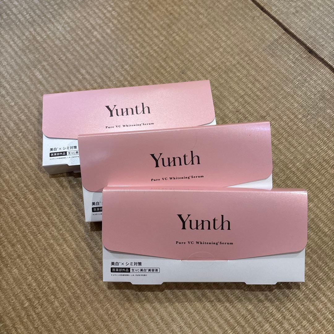Yunth PureVCWhiteningSerum (1ml×28包)×3 Yunth（ユンス） 【国内正規品】Yunth 美容液 生ビタミンC 美白美容液