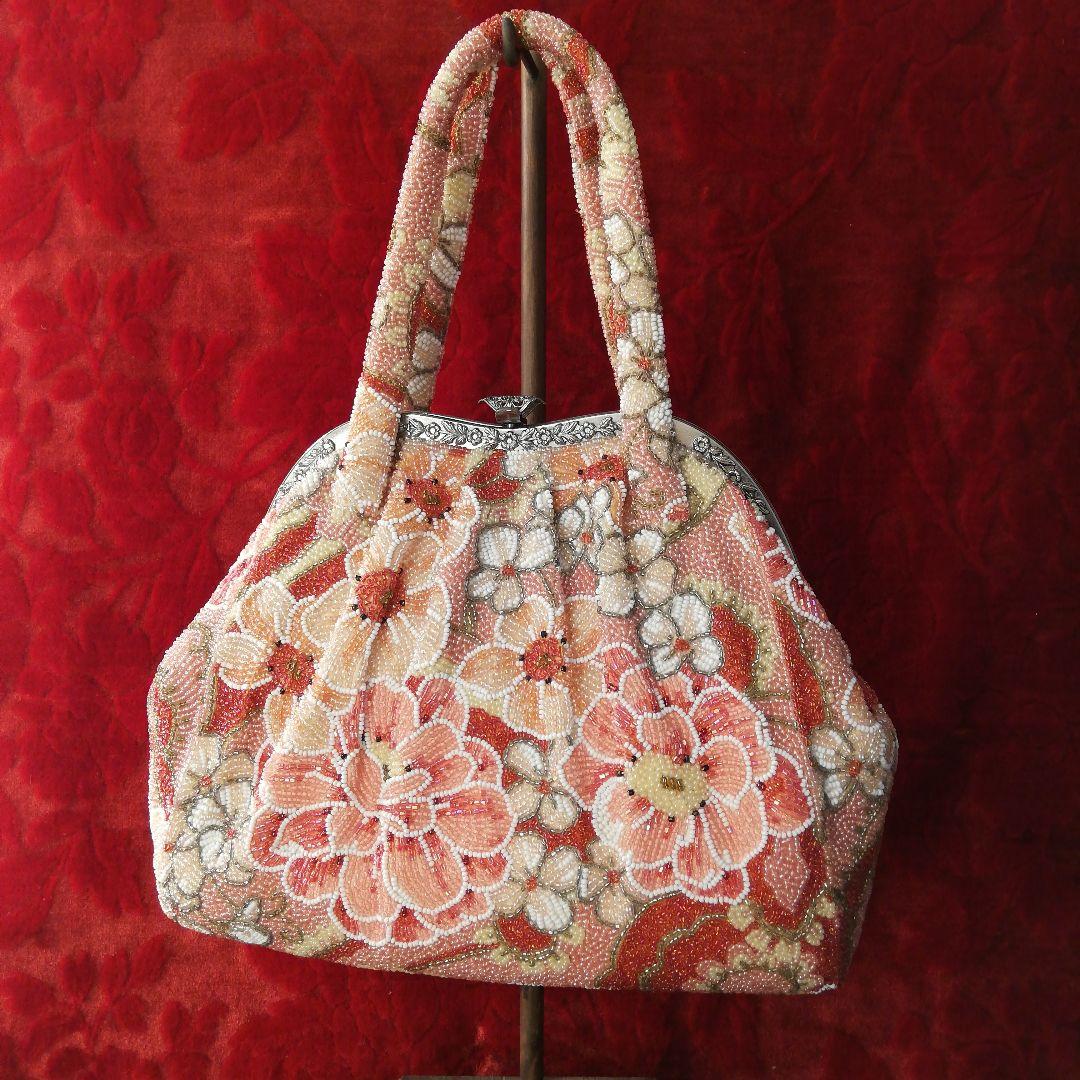 はしもと 花柄 豪華総ビーズ刺繍 ハンドバッグ はしもと 花柄 豪華総ビーズ刺繍 ハンドバッグの通販はau PAY