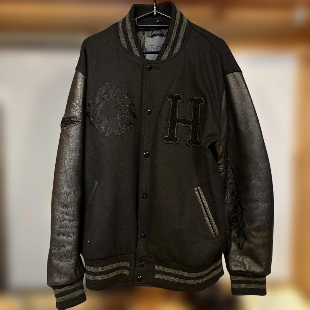 hectic ヘクティク 袖レザー スタジャン L 名作 - メルカリ