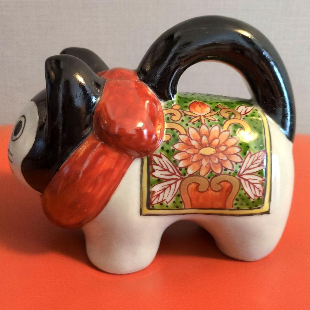 有田焼 円左エ門竈 張子戌 置物 - 立体・オブジェ販売 中